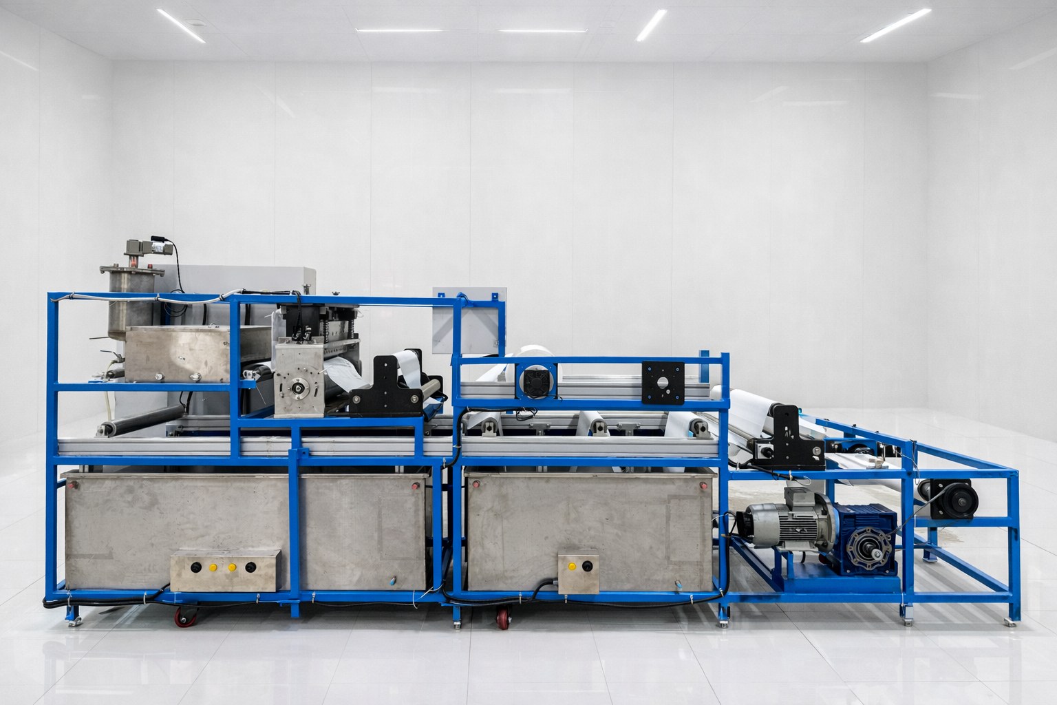 GREENVI casting machine for roll-to-roll membrane fabrication